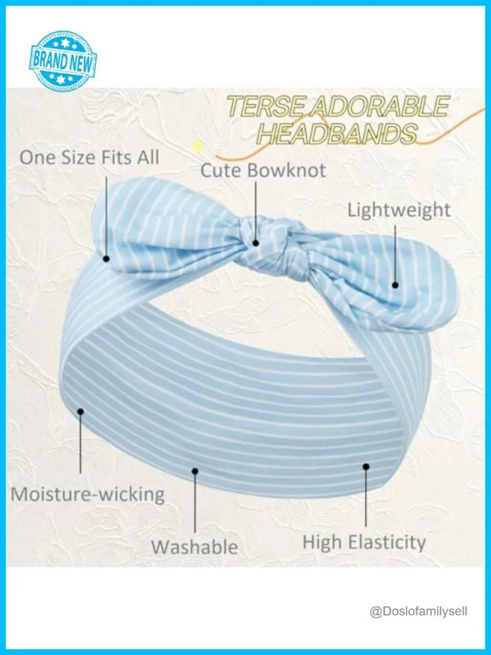 6 Pack Floral Print Wide Bow Headbands for Women Stretchy Elastic Non Slip Hair